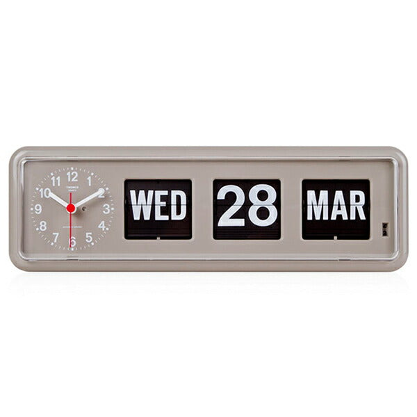 トゥエンコ パタパタ時計 フリップクロック 置き時計 ホワイト QT-30