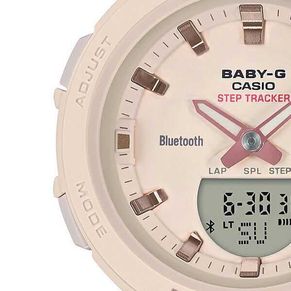 BABY-G G-SQUAD ジースクワッド BSA-B100-4A1JF レディース 腕時計 アナデジ Bluetooth ベージュ 国内正規品 カシオ