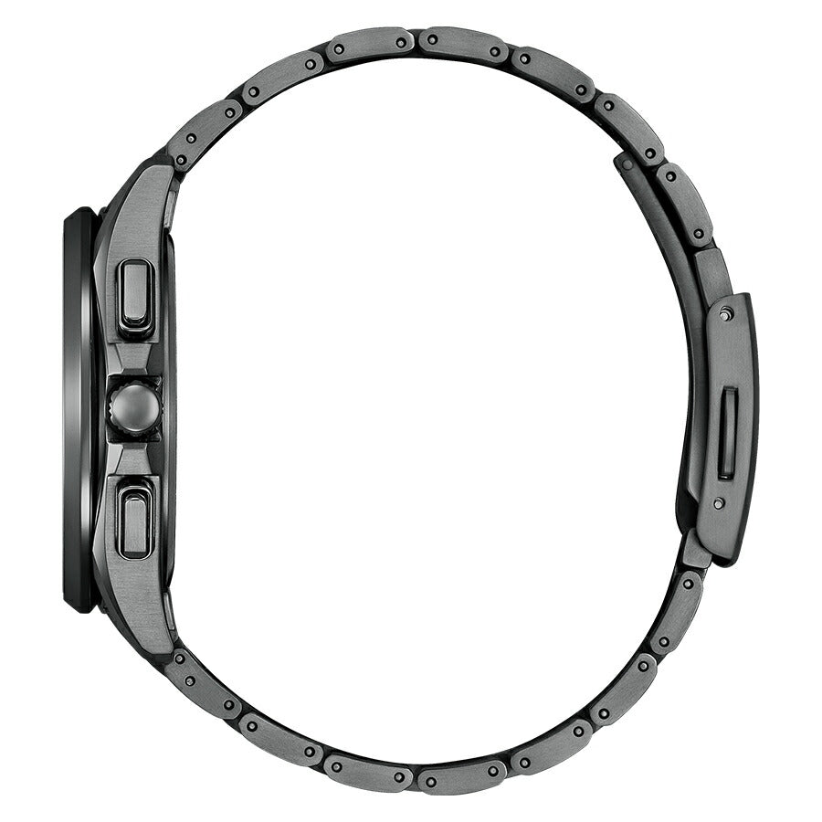 シチズン アテッサ HAKUTO-R コラボレーション 限定モデル ルナプログラム ブラックチタンシリーズ BY1008-67L メンズ 腕時計 ソーラー 電波 ムーンフェイズ Cal.H874