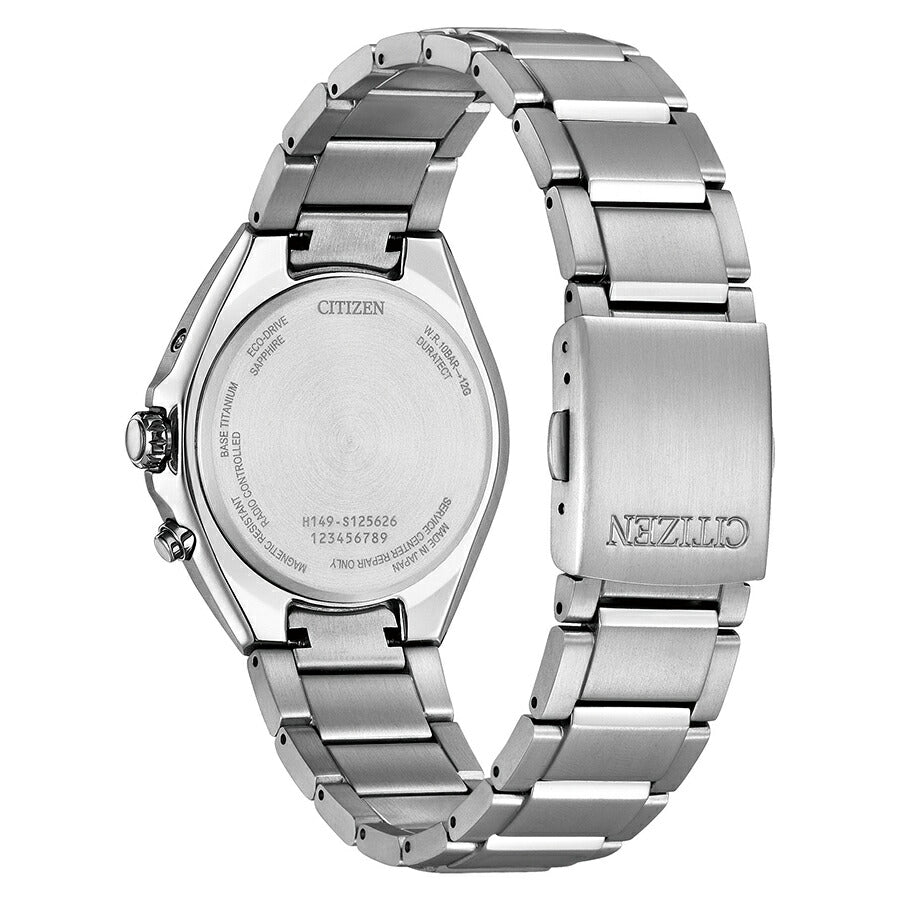 CITIZEN エコドライブ 電波ソーラー アナログ三針　デュラテクト シチズン アテッサ 3針 38mm CB1120-50C メンズ ソーラー 電波