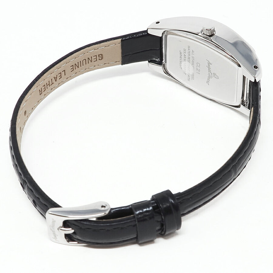 エンジェルハート CLUEL コラボレーションモデル CL21PK レディース 腕時計 ソーラー ピンクダイヤル ブラック 革ベルト