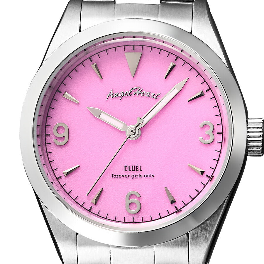 エンジェルハート CLUEL コラボレーションモデル CL33PK レディース 腕時計 ソーラー ピンクダイヤル メタルバンド