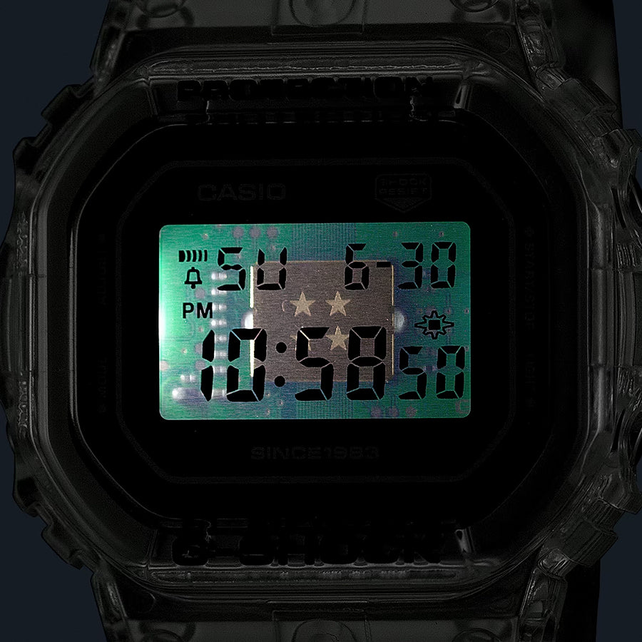 G-SHOCK 40周年記念 クリアリミックス DW-5040RX-7JR メンズ 腕時計 電池式 デジタル スクエア スケルトン 国内正規品 カシオ