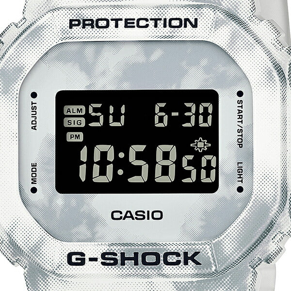 G-SHOCK GRUNGE SNOW CAMOUFLAGE グランジスノー カモフラージュ DW-5600GC-7JF メンズ 腕時計 電池式 デジタル スクエア ホワイト 国内正規品 カシオ