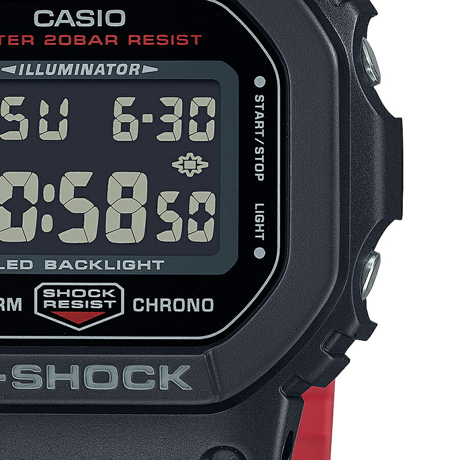 G-SHOCK ブラック&レッド DW-5600UHR-1JF メンズ 電池式 デジタル スクエア 反転液晶 – THE CLOCK  HOUSE公式オンラインストア