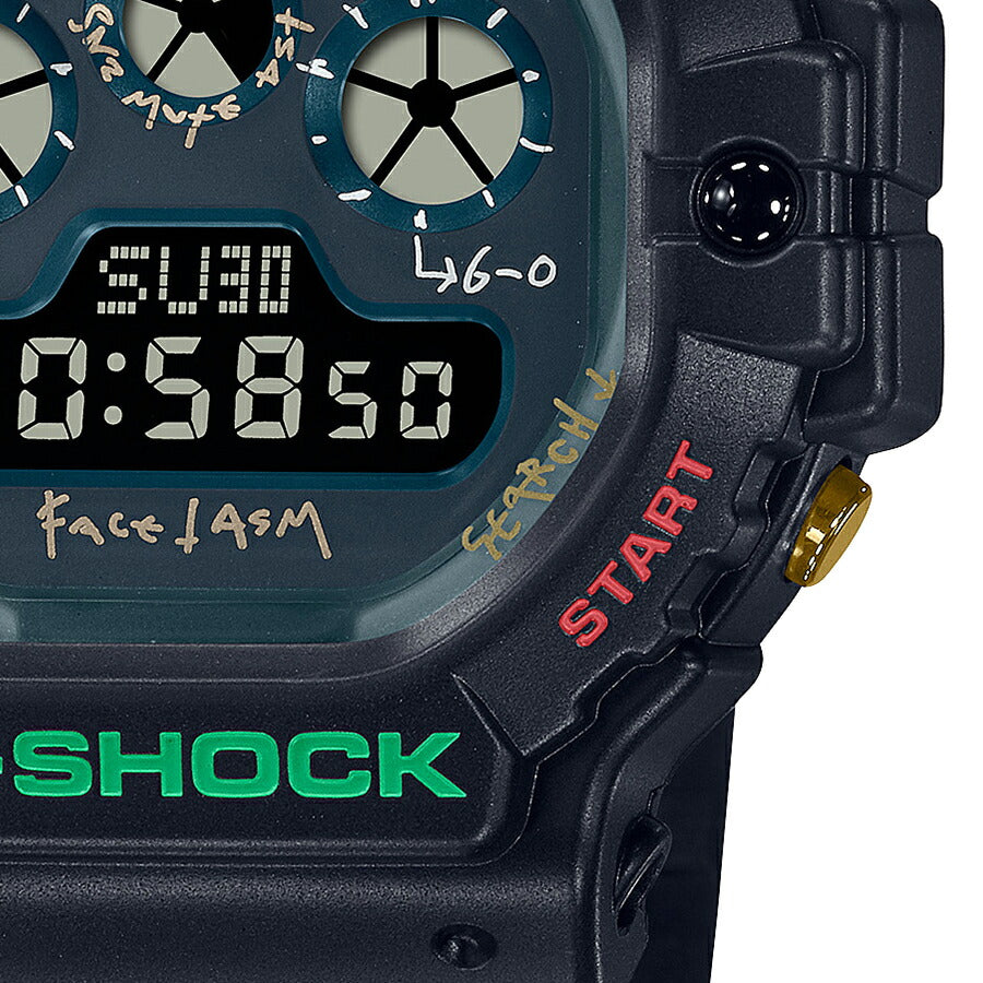 G-SHOCK FACETASM コラボレーションモデル DW-5900FA-1JR メンズ 腕時計 電池式 デジタル 落合宏理 反転液晶 国内正規品 カシオ