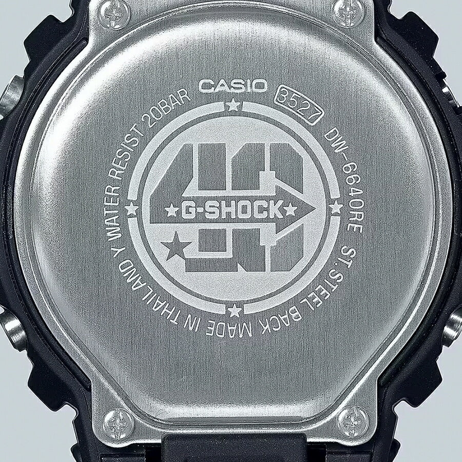 G-SHOCK 40周年記念 リマスター・ブラック DW-6600復刻デザイン DW-6640RE-1JR メンズ 腕時計 電池式 国内正規品 カシオ