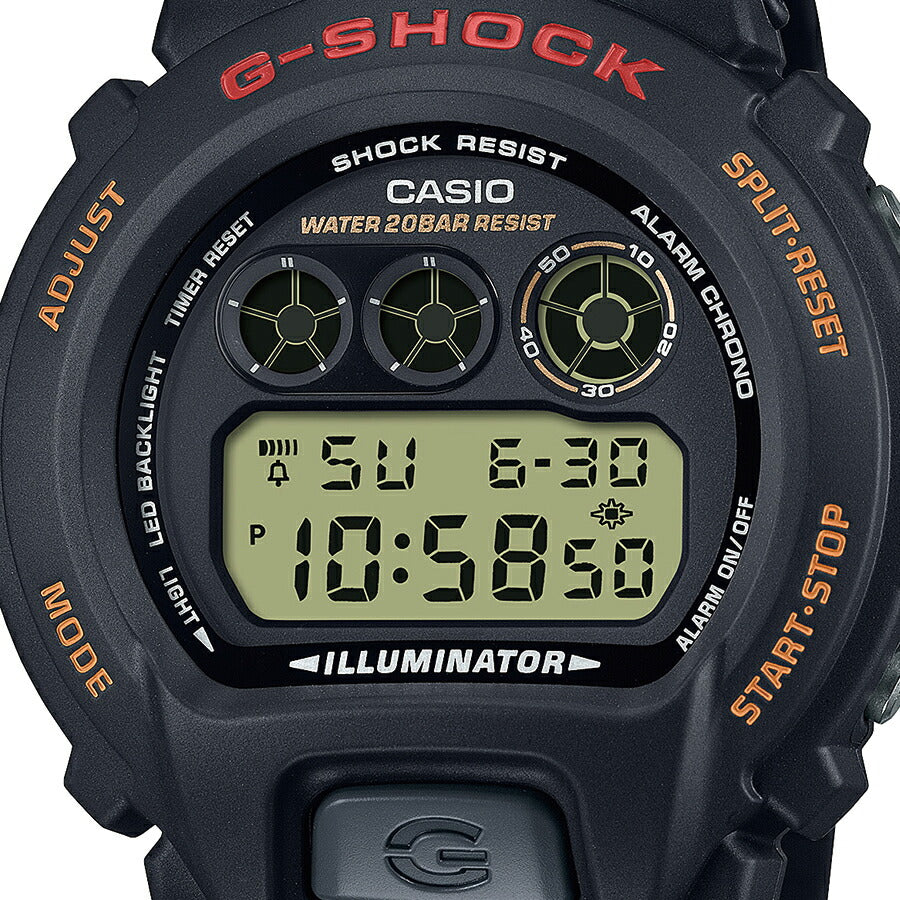 G-SHOCK 6900シリーズ DW-6900UB-9JF メンズ 腕時計 電池式 デジタル ラウンド トリグラム ブラック 国内正規品 カシオ