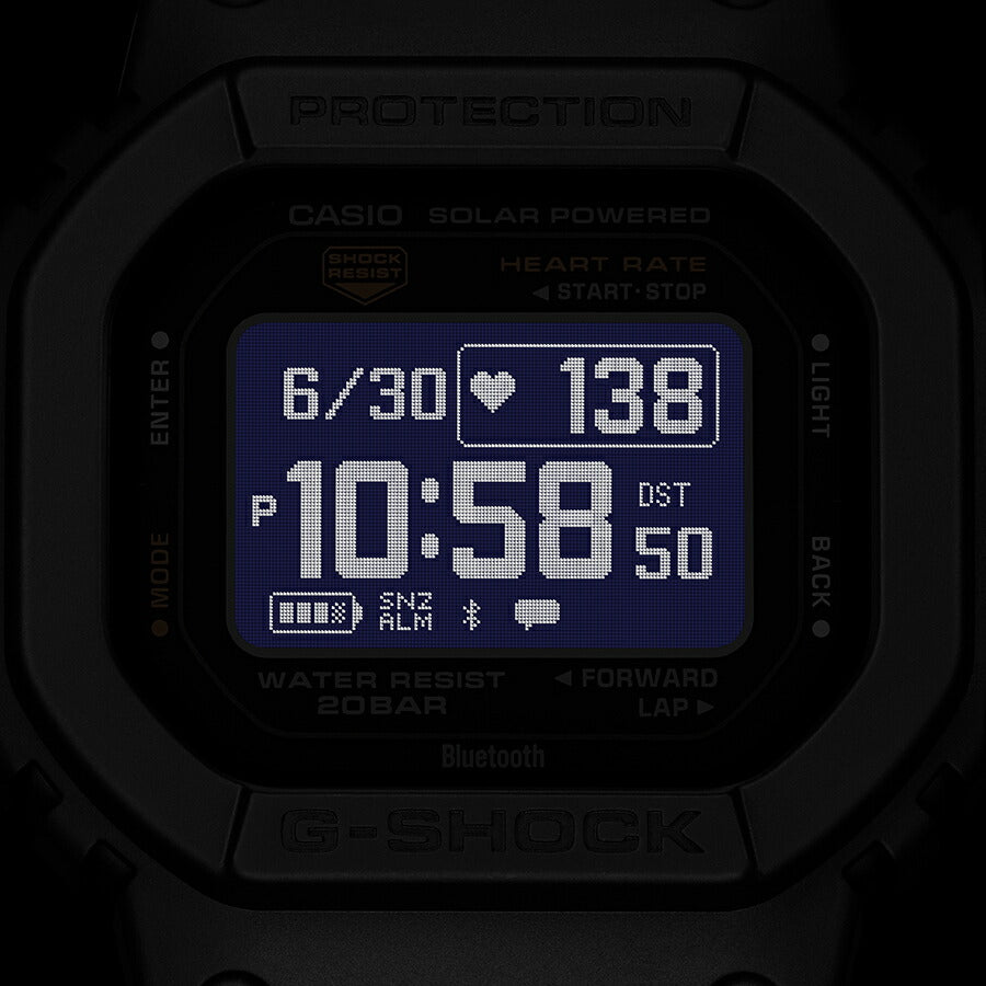 G-SHOCK G-SQUAD 心拍計測 血中酸素レベル計測 DW-H5600-1JR メンズ ソーラー Bluetooth 反転液晶 国内正規品 カシオ