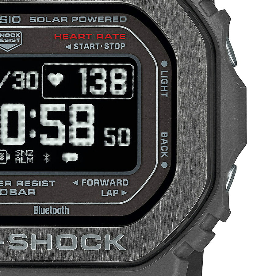 G-SHOCK G-SQUAD 心拍計測 血中酸素レベル計測 DW-H5600MB-8JR メンズ 腕時計 ソーラー Bluetooth 反転液晶 グレー 国内正規品 カシオ