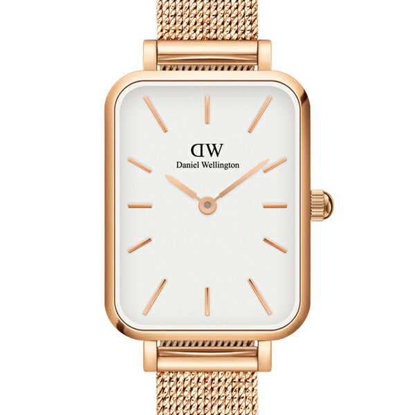 DANIEL WELLINGTON ダニエルウェリントン QUADRO PRESSED MELROSE クアドロ メルローズ スクエア DW00100431 レディース 腕時計 クオーツ 電池式 メッシュベルト