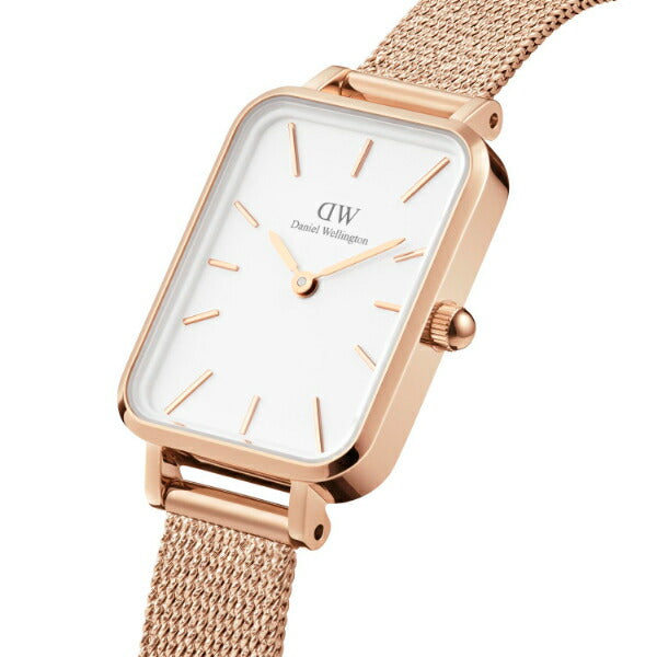 DANIEL WELLINGTON ダニエルウェリントン QUADRO PRESSED MELROSE クアドロ メルローズ スクエア DW00100431 レディース 腕時計 クオーツ 電池式 メッシュベルト