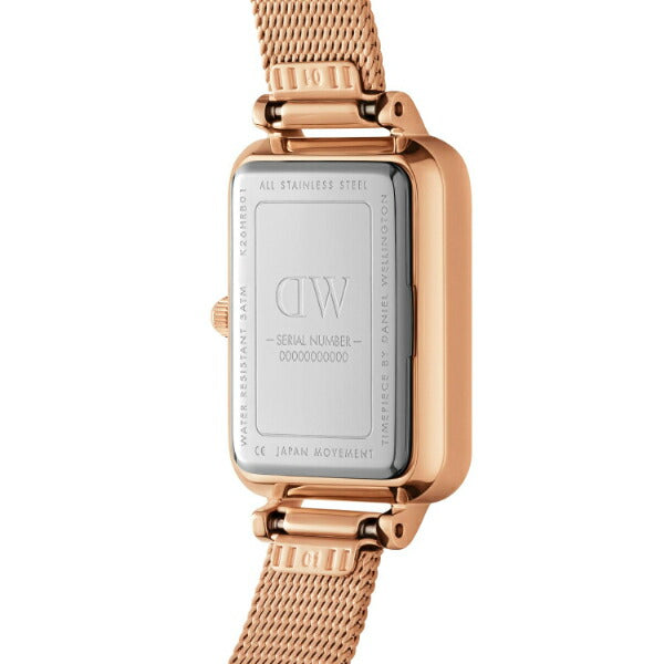 DANIEL WELLINGTON ダニエルウェリントン QUADRO PRESSED MELROSE クアドロ メルローズ スクエア DW00100431 レディース 腕時計 クオーツ 電池式 メッシュベルト