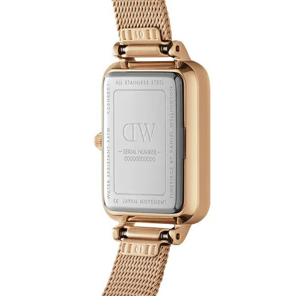 DANIEL WELLINGTON ダニエルウェリントン QUADRO PRESSED MELROSE クアドロ メルローズ スクエア DW00100510 レディース 腕時計 クオーツ 電池式 メッシュベルト