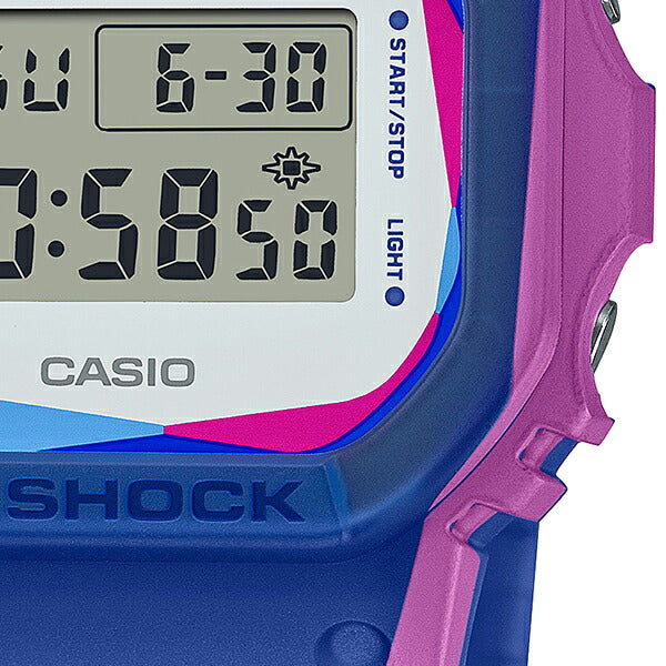 G-SHOCK Over Print ミスプリント 交換用ベゼル&バンドセット DWE-5600PR-2JR メンズ 腕時計 電池式 デジタル スクエア ブルー 国内正規品 カシオ