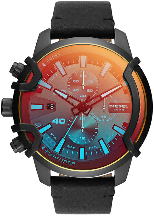 ディーゼル GRIFFED グリフド DZ4519 メンズ 腕時計 クオーツ クロノグラフ アナログ 革ベルト ブラック 国内正規品