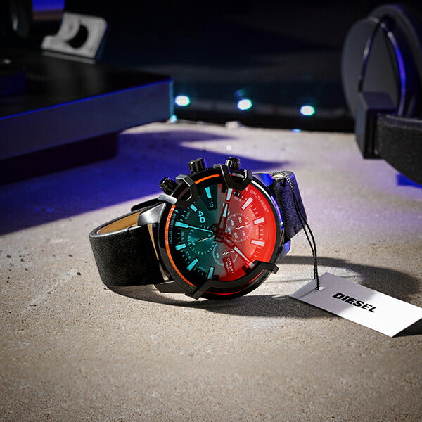 ディーゼル GRIFFED グリフド DZ4519 メンズ 腕時計 クオーツ クロノグラフ アナログ 革ベルト ブラック 国内正規品