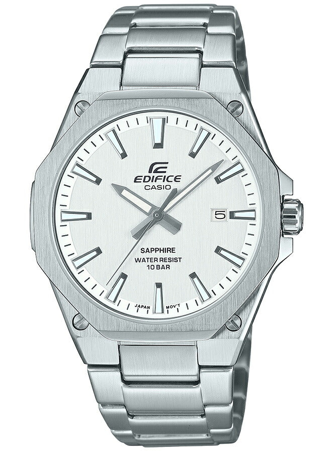 カシオ エディフィス スタンダード クオーツ 3針 EFR-S108DJ-7AJF メンズ 腕時計 電池式 メタルバンド ホワイト