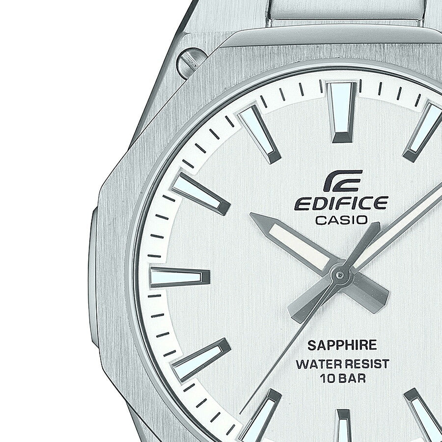 カシオ エディフィス スタンダード クオーツ 3針 EFR-S108DJ-7AJF メンズ 腕時計 電池式 メタルバンド ホワイト