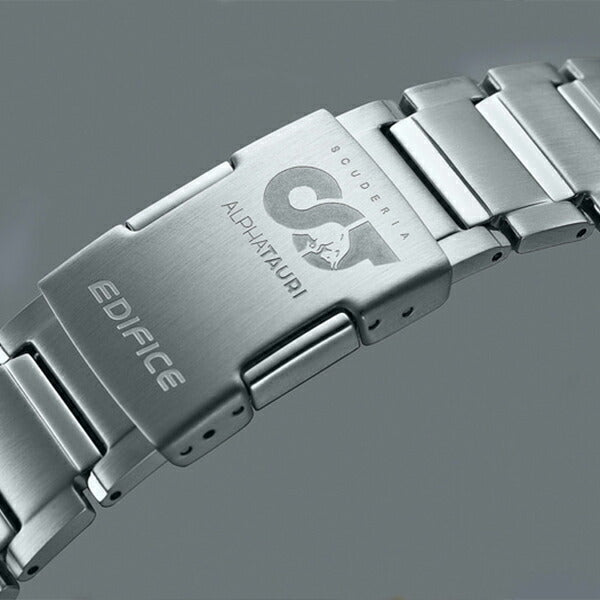 エディフィス スクーデリア・アルファタウリ コラボ 限定モデル EQB-1100AT-2AJR メンズ 腕時計 ソーラー Bluetooth メタルバンド 国内正規品 カシオ