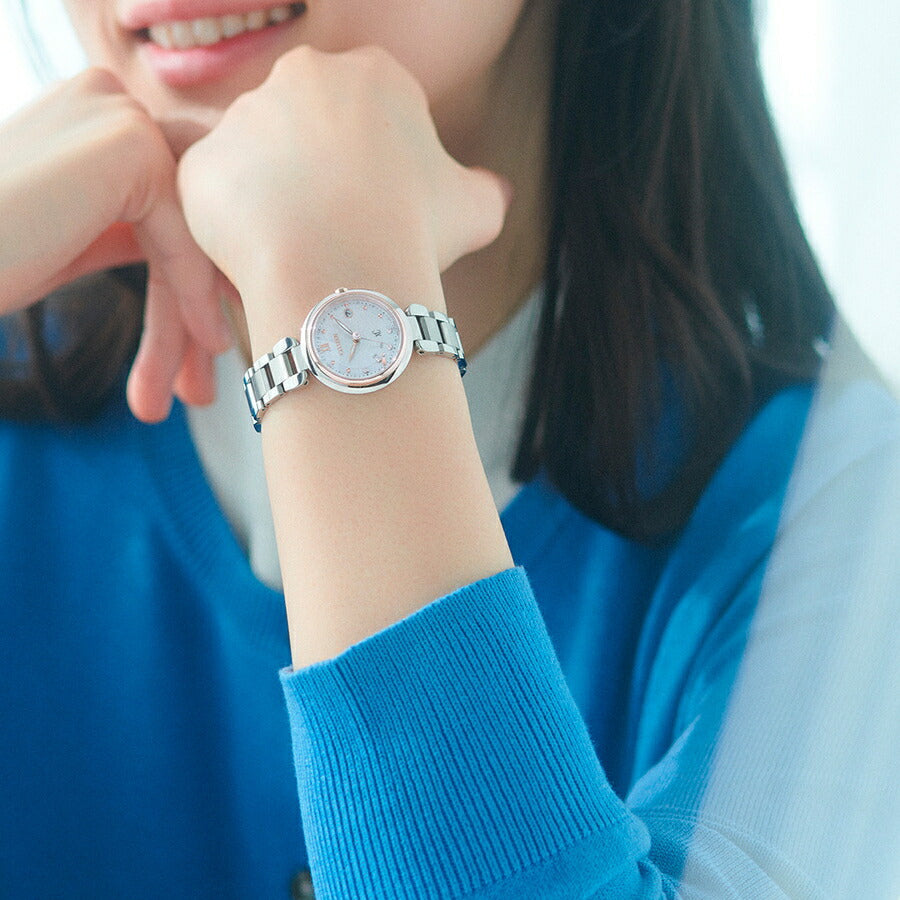 シチズン xC クロスシー mizu collection ミズコレクション フローレットダイヤモデル サクラピンク ES9466-65W レディース 腕時計 ソーラー 電波 ラボグロウン・ダイヤモンド