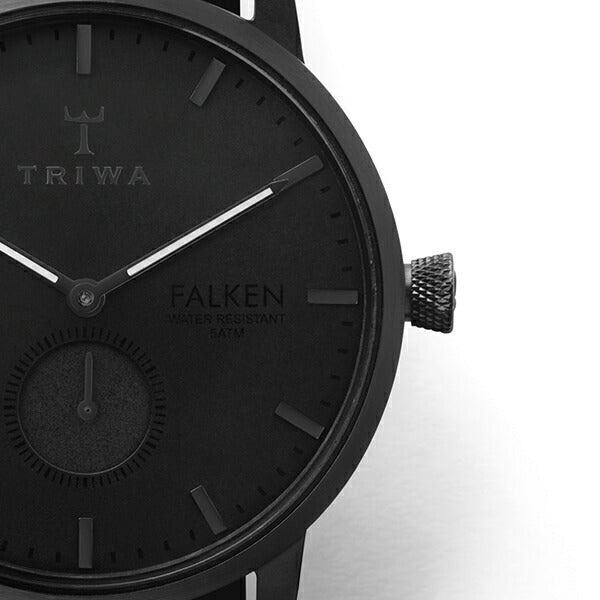 TRIWA トリワ FALKEN ファルケン ミッドナイト FAST115-CL010101 メンズ レディース 腕時計 クオーツ 革ベルト ブラック