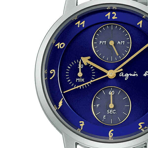 アニエスベー marcello マルチェロ ペア give love 限定モデル FCRD703 メンズ 腕時計 ソーラー クロノグラフ メタルベルト 国内正規品 セイコー