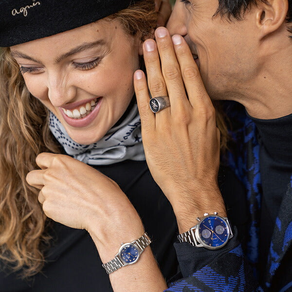 アニエスベー marcello マルチェロ ペア give love 限定モデル FCSD702 レディース 腕時計 ソーラー メタルベルト 国内正規品 セイコー