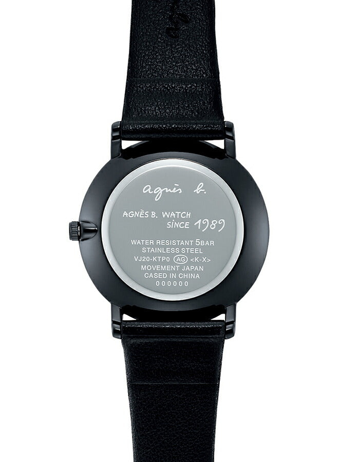 agnes b. アニエスベー ウオッチ35周年記念 限定モデル ネオンデザイン FCSK752 レディース 腕時計 電池式 革ベルト ブラック 国内正規品 セイコー