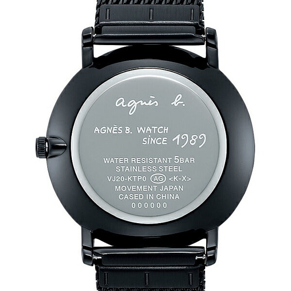 agnes b. アニエスベー ウオッチ35周年記念 限定モデル ネオンデザイン FCSK753 レディース 腕時計 電池式 メッシュバンド ブラック 国内正規品 セイコー