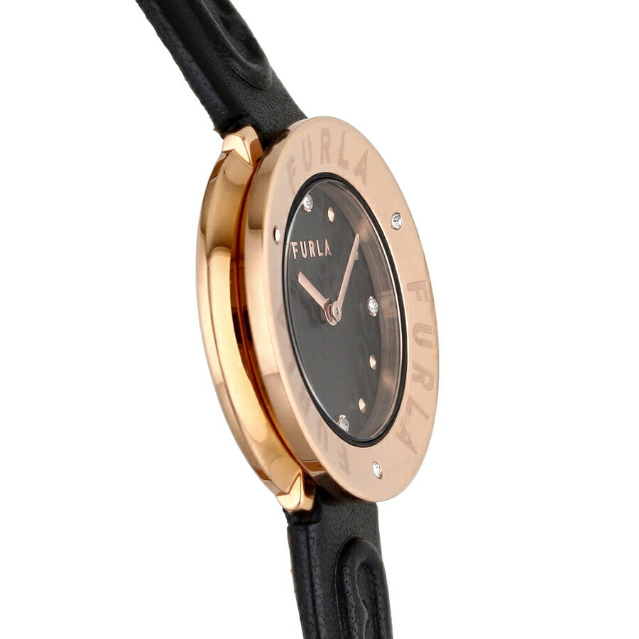 フルラ エッセンシャル FL-WW00004014L3 レディース 腕時計 クオーツ 電池式 革ベルト ブラック