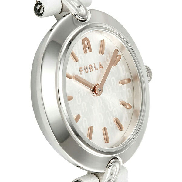 FURLA フルラ LOGO LINKS フルラロゴリンクス FL-WW00006001L1 レディース 腕時計 クオーツ 電池式 革ベルト ホワイト シルバー