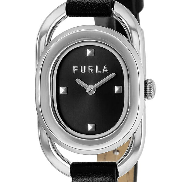 FURLA フルラ STUDS INDEX フルラスタッズインデックス FL-WW00008001L1 レディース 腕時計 クオーツ 電池式 革ベルト ブラック