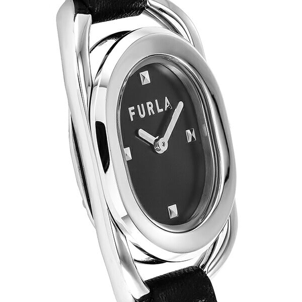 FURLA フルラ STUDS INDEX フルラスタッズインデックス FL-WW00008001L1 レディース 腕時計 クオーツ 電池式 革ベルト ブラック