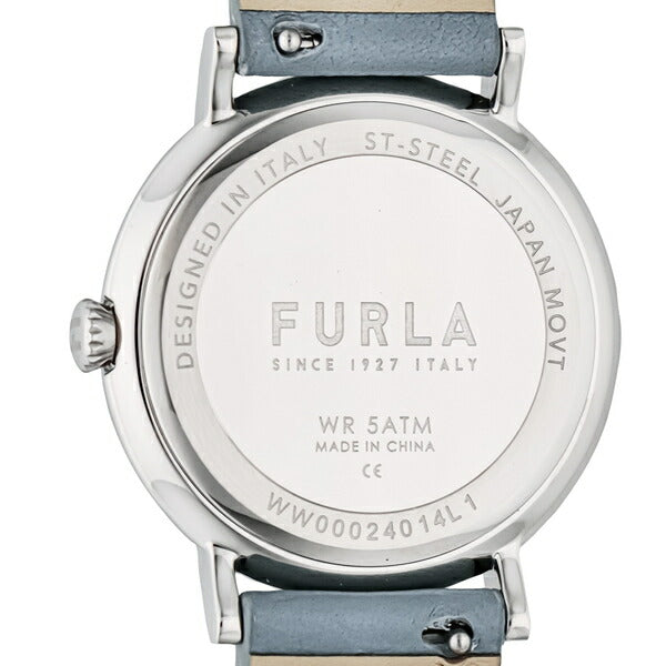 FURLA フルラ EASY SHAPE イージーシェイプ FL-WW00024014L1 レディース 腕時計 クオーツ 電池式 革ベルト ブルー