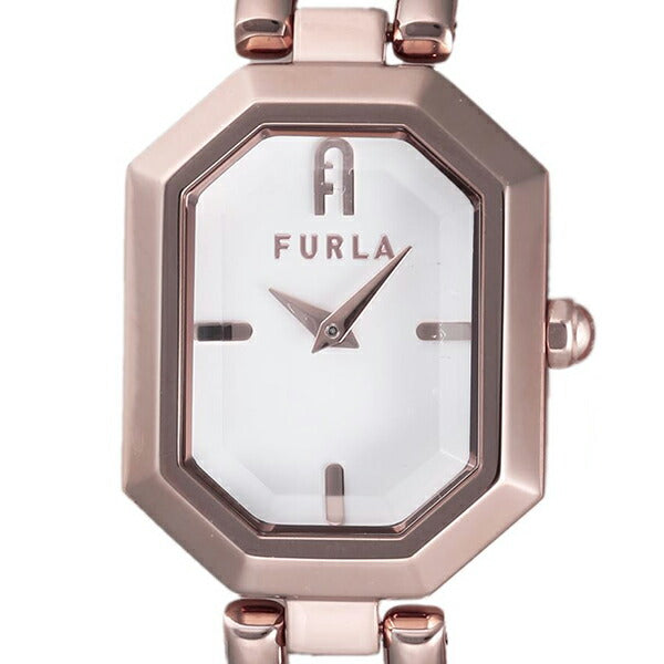 FURLA フルラ OCTAGONAL オクタゴナル ダブルトゥール FL-WW00044005L3 レディース クオーツ 電池式 革ベルト ピンク