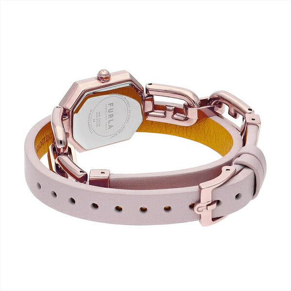 FURLA フルラ OCTAGONAL オクタゴナル ダブルトゥール FL-WW00044005L3 レディース クオーツ 電池式 革ベルト ピンク