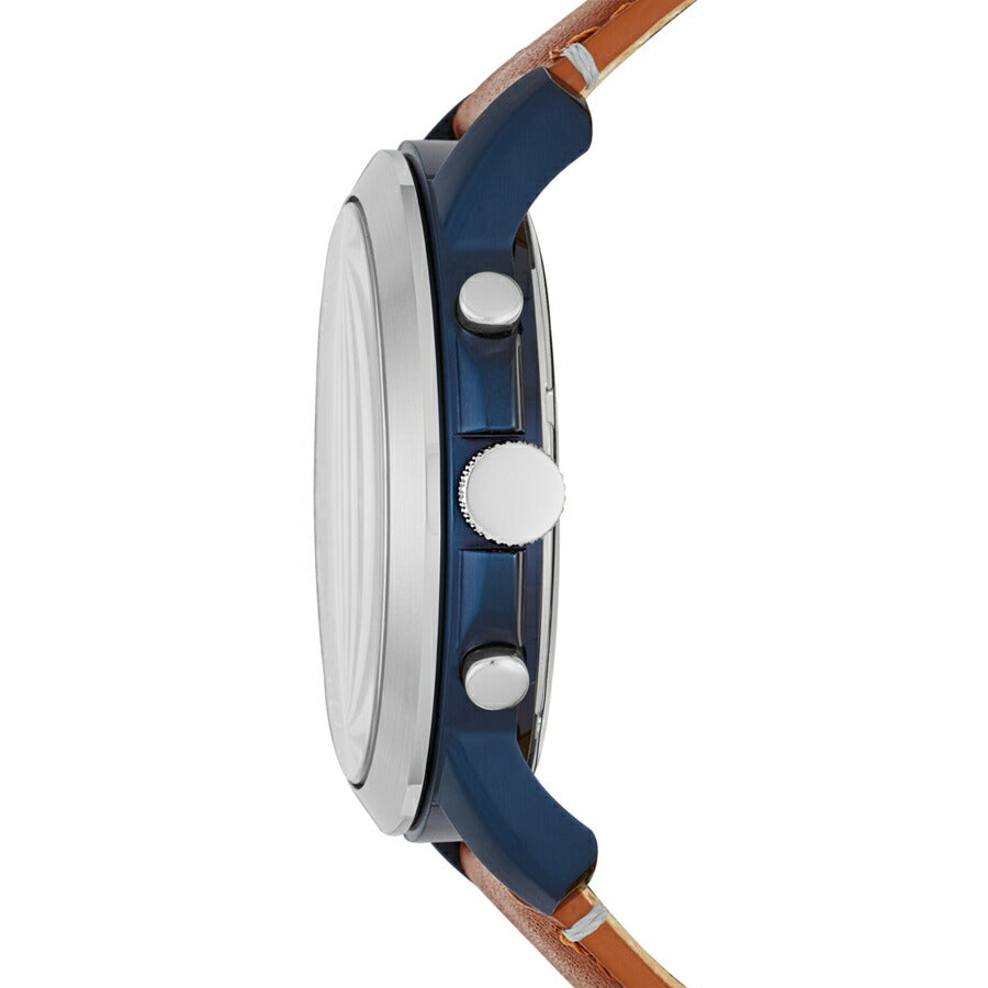 フォッシル GRANT グラント FS5151 メンズ 腕時計 クオーツ クロノグラフ アナログ ブルーダイヤル ブラウン 革ベルト 国内正規品