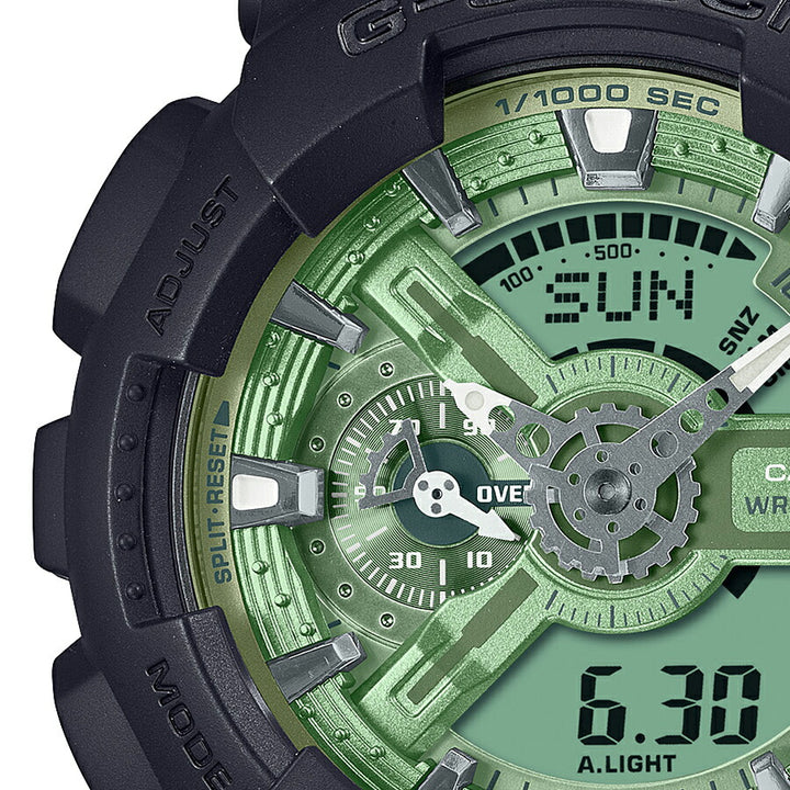 G-SHOCK メタリックカラーダイヤル GA-110CD-1A3JF メンズ 腕時計 電池式 アナデジ ビッグケース セージグリーン 国内正規品 カシオ