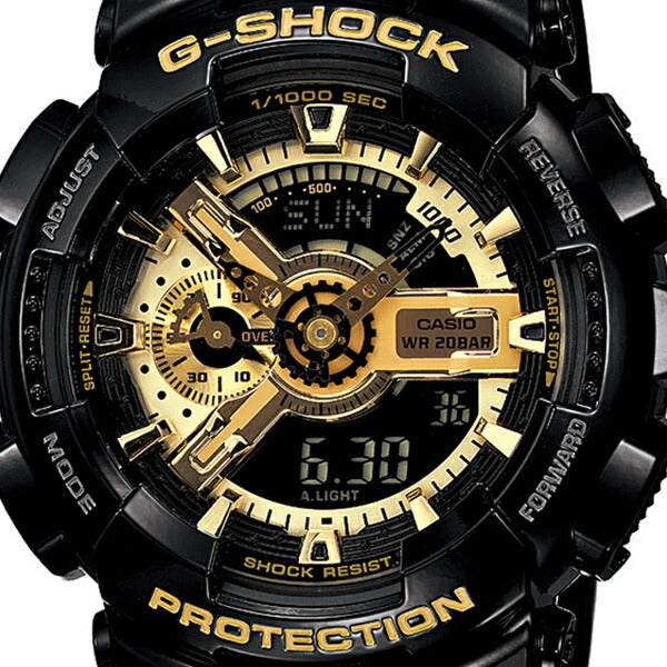 G-SHOCK ブラック×ゴールド GA-110GB-1AJF メンズ 電池式 アナログ ...