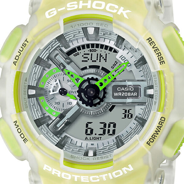 G-SHOCK ジーショック カラースケルトン ホワイト GA-110LS-7AJF メンズ 腕時計 アナデジ 国内正規品 カシオ Color Skeleton