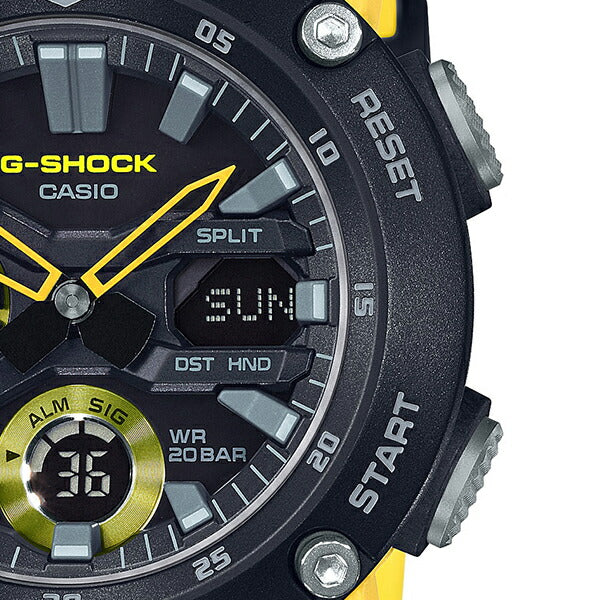 G-SHOCK ジーショック GA-2000-1A9JF メンズ 腕時計 アナデジ カーボンコアガード イエロー 国内正規品 カシオ