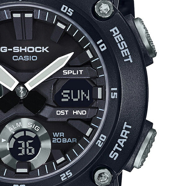 G-SHOCK ジーショック モノトーンカラー GA-2000S-1AJF メンズ 腕時計 アナデジ カーボンコアガード ブラック 国内正規品 カシオ