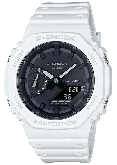 G-SHOCK 2100シリーズ GA-2100-7AJF メンズ 腕時計 電池式 アナデジ 樹脂バンド ホワイト 国内正規品 カシオ 八角形