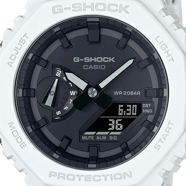 G-SHOCK 2100シリーズ GA-2100-7AJF メンズ 腕時計 電池式 アナデジ 樹脂バンド ホワイト 国内正規品 カシオ 八角形