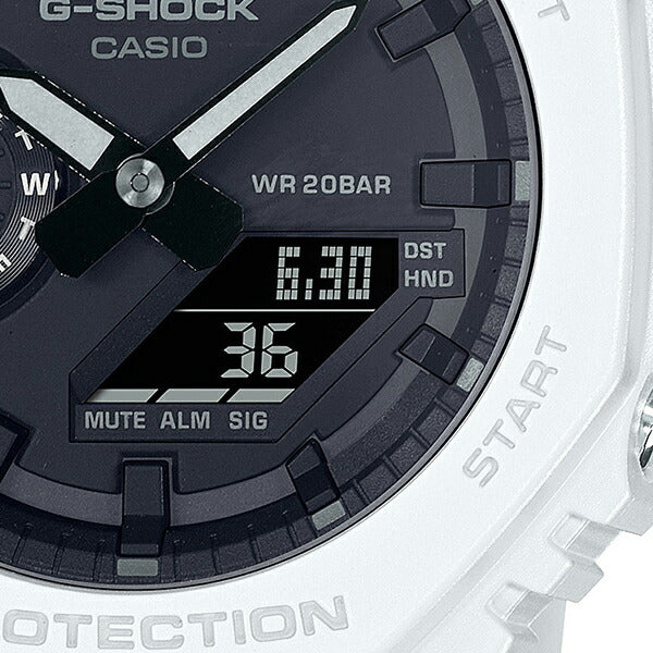 G-SHOCK 2100シリーズ GA-2100-7AJF メンズ 腕時計 電池式 アナデジ 樹脂バンド ホワイト 国内正規品 カシオ 八角形