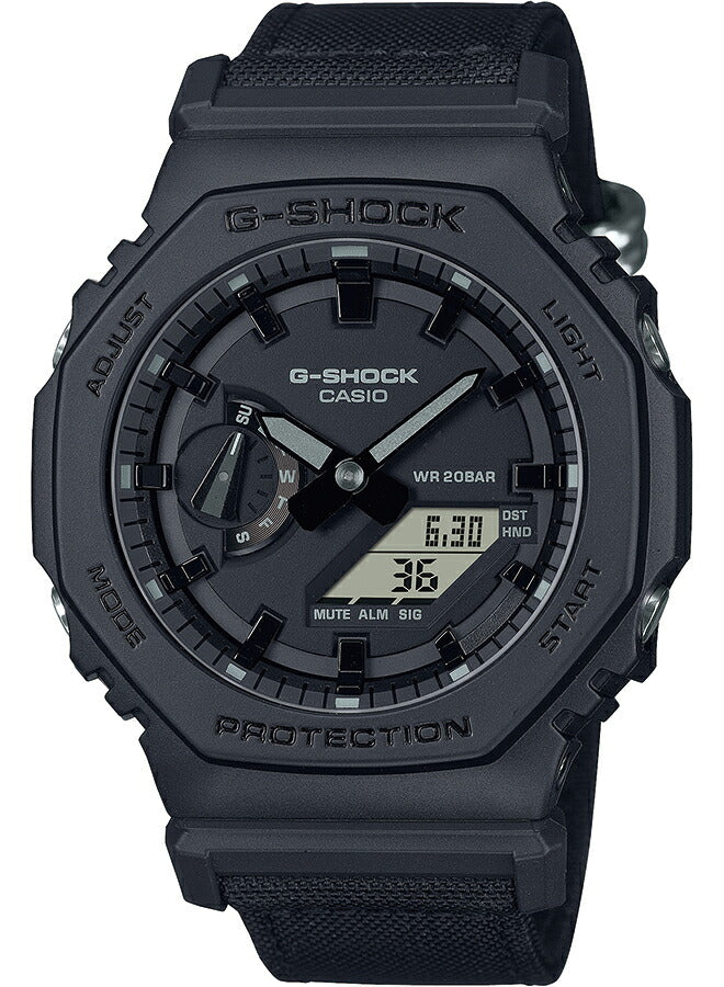 G-SHOCK ユーティリティ ブラック GA-2100BCE-1AJF メンズ 腕時計 電池式 アナデジ オクタゴン コーデュラ 国内正規品 カシオ カシオーク