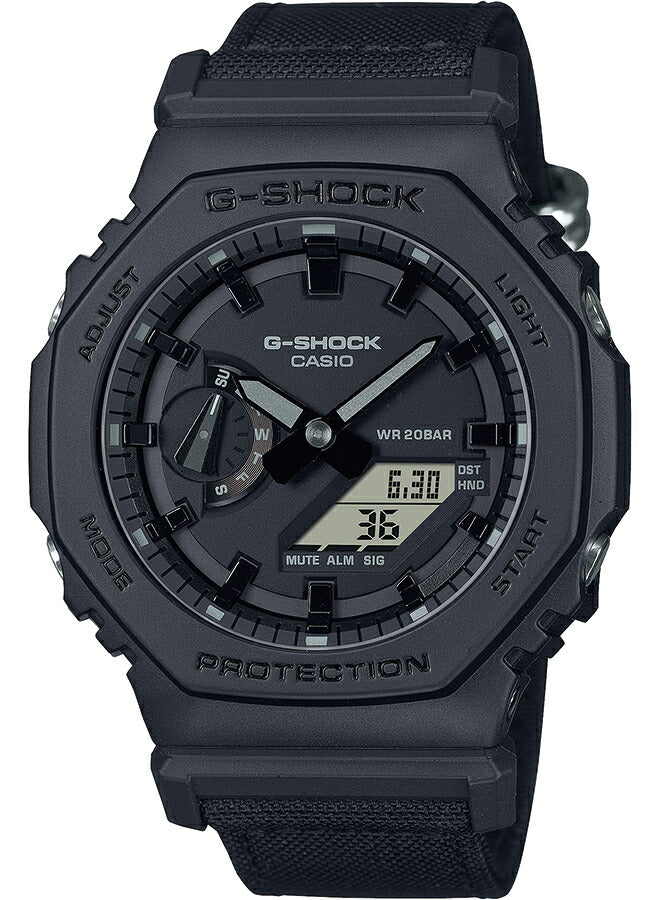 G-SHOCK ユーティリティ ブラック GA-2100BCE-1AJF メンズ 腕時計 電池式 アナデジ オクタゴン コーデュラ 国内正規品 カシオ