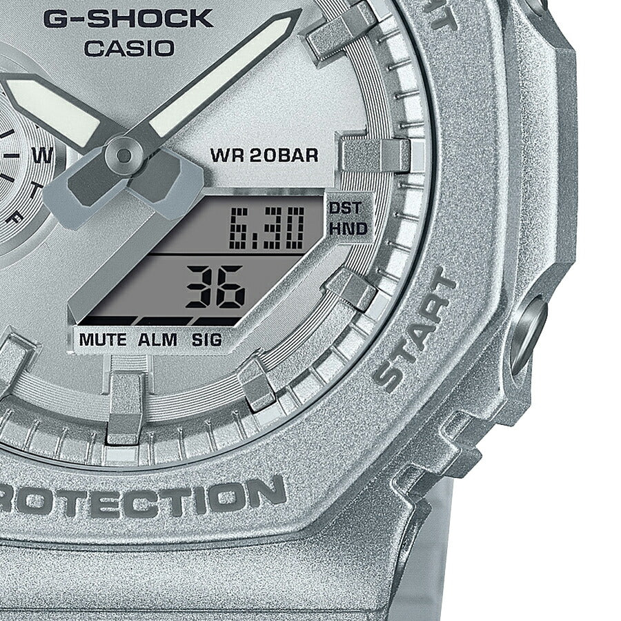 G-SHOCK Forgotten future 忘れられた未来 GA-2100FF-8AJF メンズ 腕時計 電池式 アナデジ オクタゴン シルバー 国内正規品 カシオ