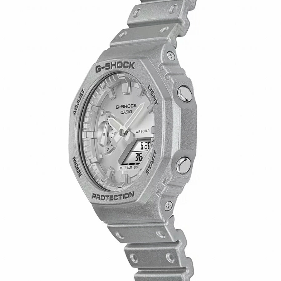 G-SHOCK Forgotten future 忘れられた未来 GA-2100FF-8AJF メンズ 腕時計 電池式 アナデジ オクタゴン シルバー 国内正規品 カシオ